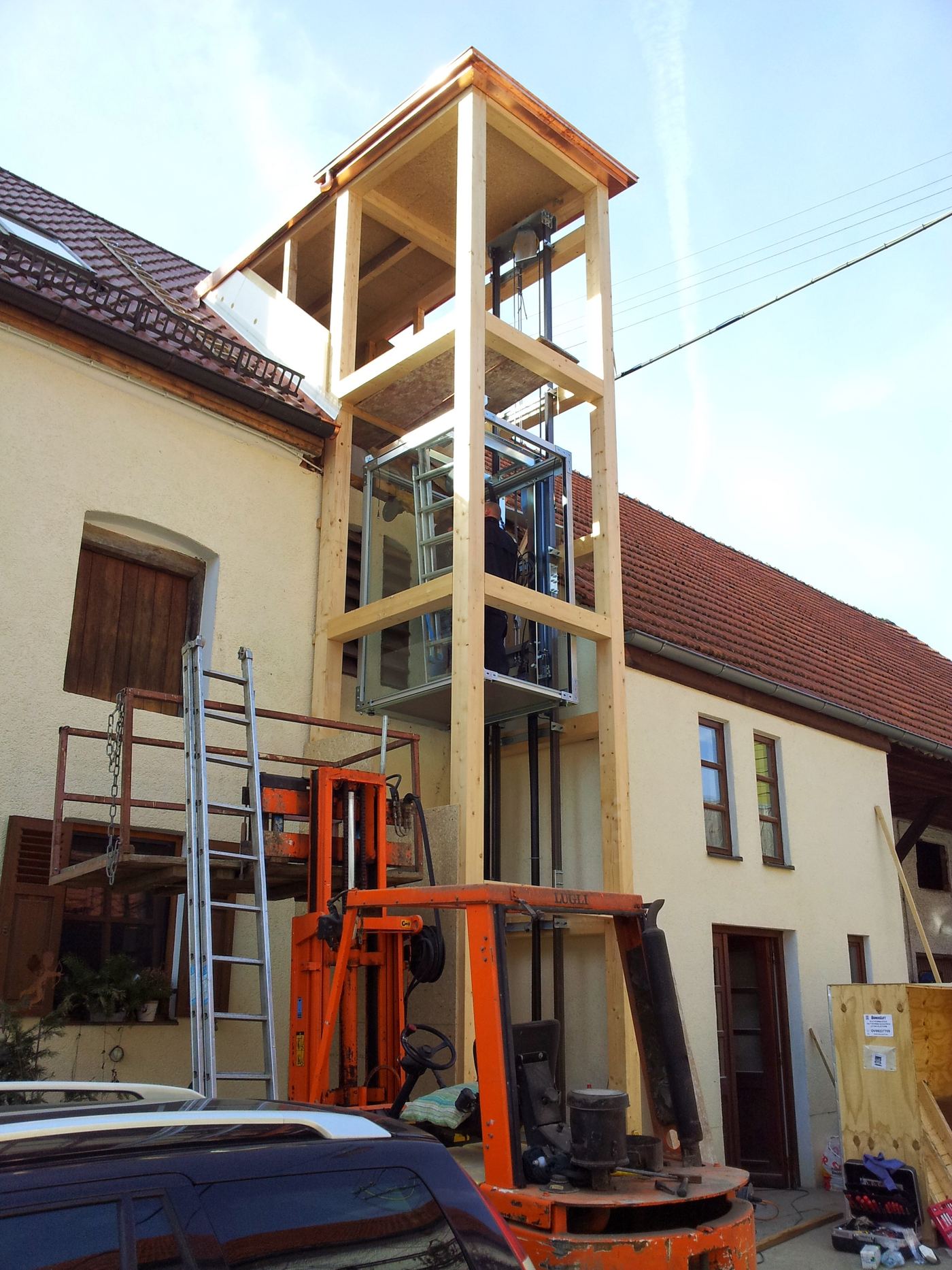 Homelift im Außenschacht